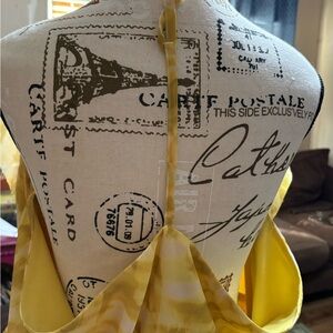 Yellow Tie-Dye Sleeveless Dress